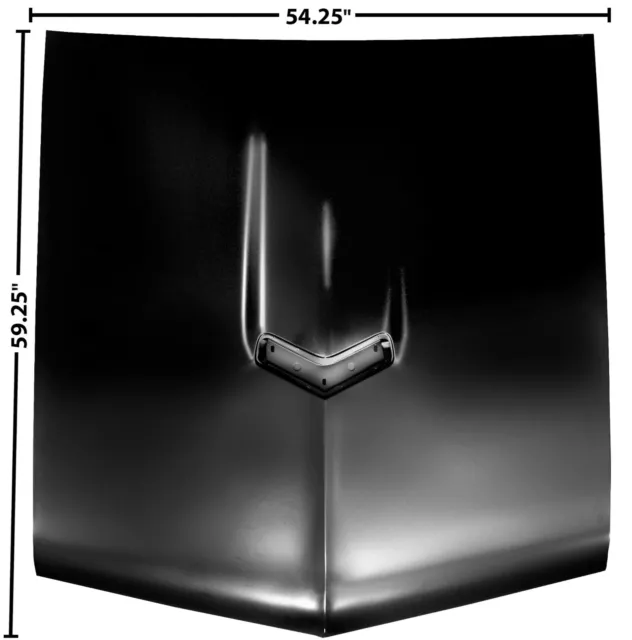 1965 1966 1967 GTO HOOD Panel EDP Coated Steel Dynacorn