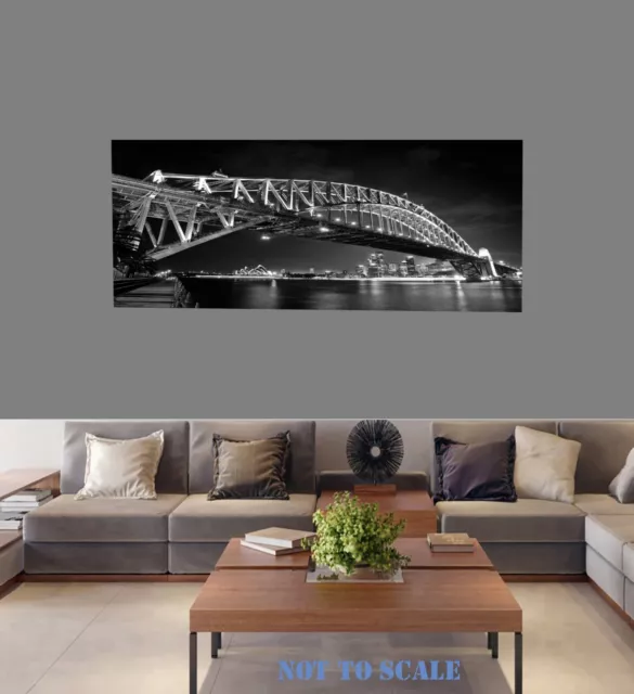 Sydney opera house art photo print on canvas 100cm x 40cm