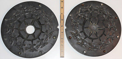 Vintage 9” Rubber Spin Casting Mold 11 Fancy Western Horse Saddle Brooches Pins