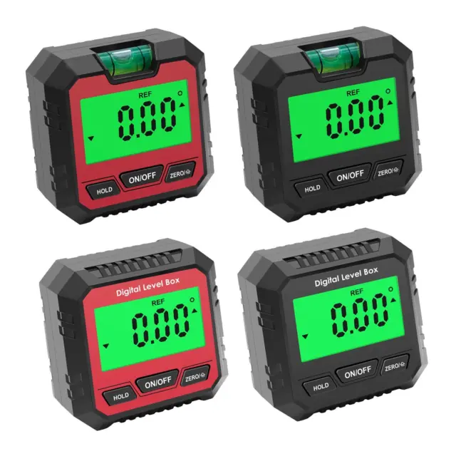 Mini Digital Level Angle Gauge Backlit LCD Cube Sets Angles for Carpentry