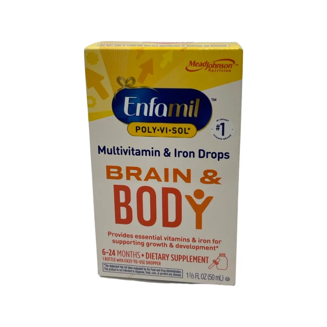 ENFAMIL POLYVISOL MULTIVITAMIN Supplement Drops with Iron for Infants