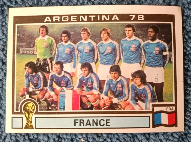 PANINI VIGNETTE EQUIPE DE FRANCE PLATINI  world cup 78ARGENTINA 78 WM 78
