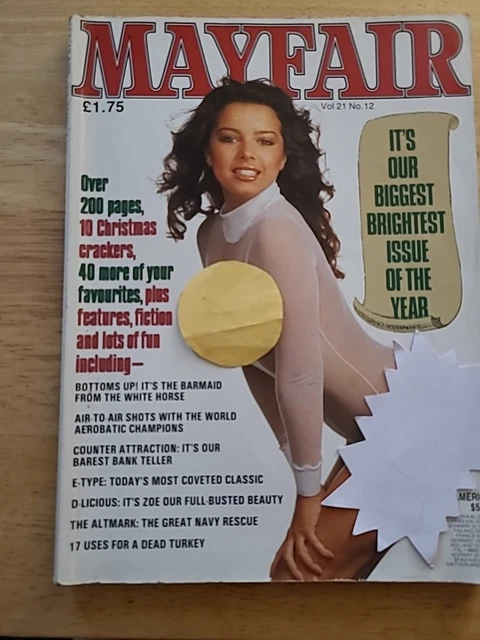 MAYFAIR MAGAZINE VOL 21 No 12 1986 Linda WIndebank Penelope Laidlaw 