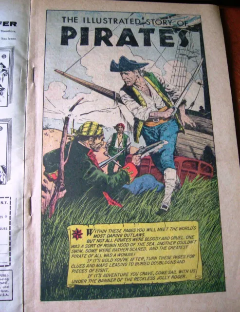 THE WORLD AROUND US ~ ILLUSTRATED STORY OF PIRATES  1959 No.7 2