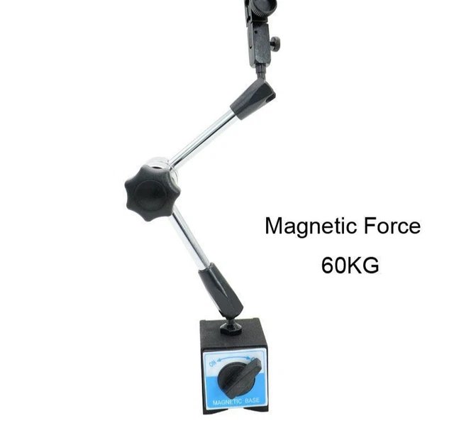 Dial Indicator Flexible Magnetic Base Holder Level Metalworking Tool Force 60KG