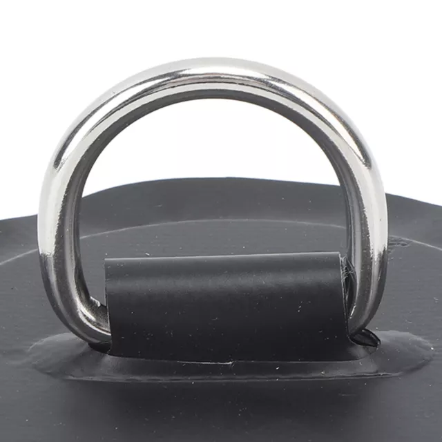 New 4PCS D Ring Patch PVC Round Shape Strong Stainless Steel D Ring Pad For Boat