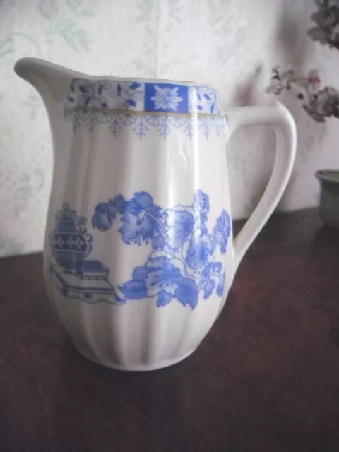 Großes altes Milchkännchen Sahnekännchen Porzellan China Blau Bavaria