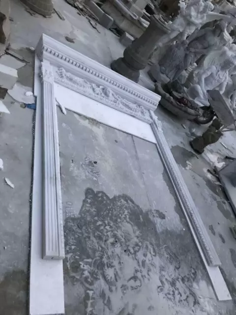 Beautiful Estate Carved Marble Doorway Surround - -Dsw03