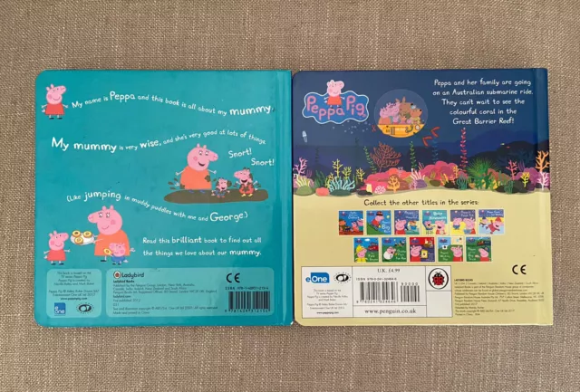 Peppa Pig Two Book Lot Good Condition Hard Cover Free Postage Penguin 2