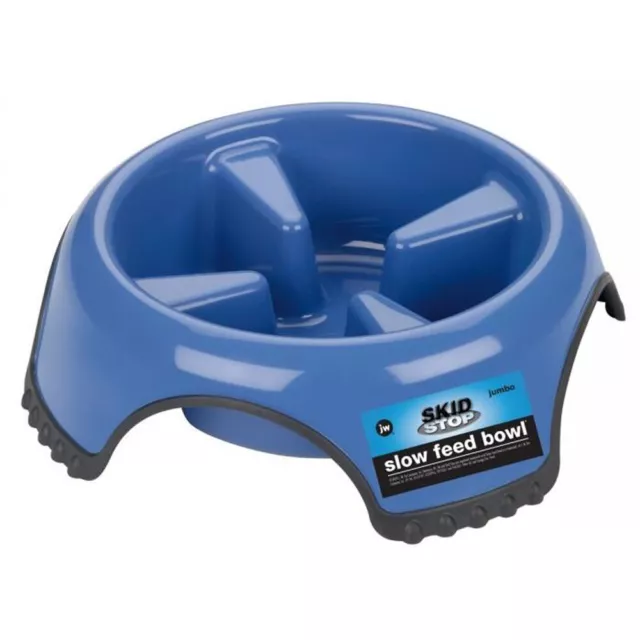 JW Pet Skid Stop Slow Feed Heavy Duty Dog Bowl Jumbo