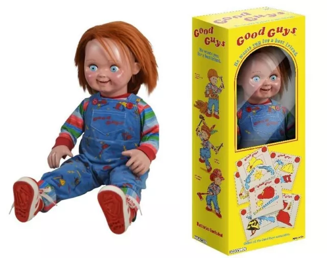 Trick or Treat Poupée Chucky Good Guy Deluxe avec présentoir de -  Accessoire poupée - Achat & prix