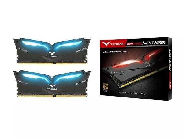 Team T-Force / Night Hawk 16GB (2 x 8GB) DDR4 3000 (PC4 24000) Memory...