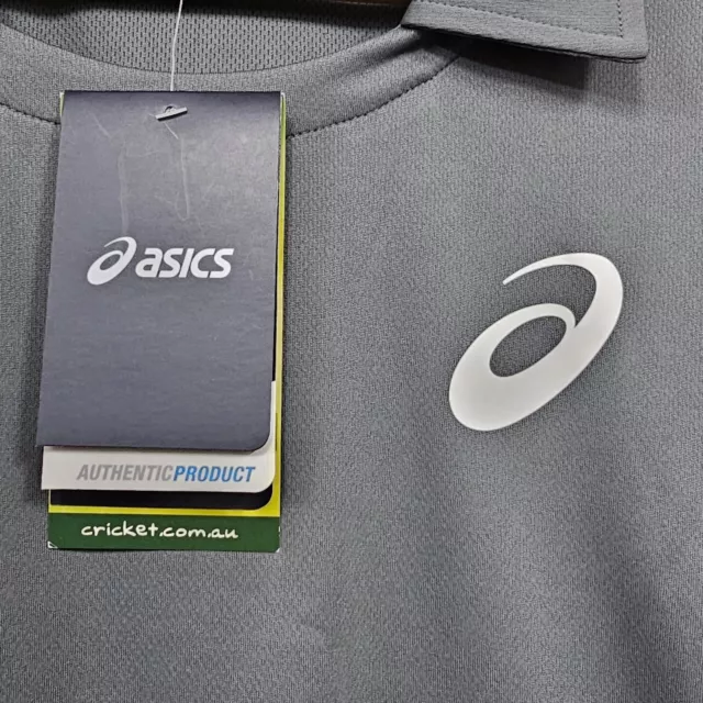 ASICS Cricket Australia CA17 Grey Net Bowlers Shirt Mens Size Small BNWT 3