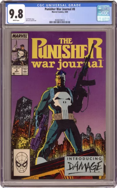 Punisher War Journal #8 CGC 9.8 1989 4046034012