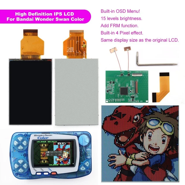 Neo Geo Pocket Color OSD Q5 IPS Backlight Mod kit - Hispeedido – Retro