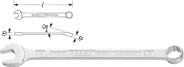 HAZET Llave Außen-doppel-sechskant-tractionsprofil 21 600N-21