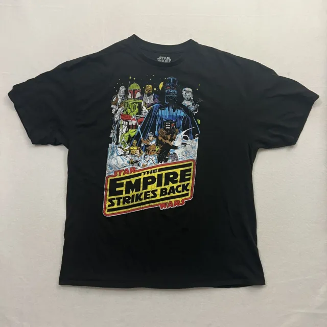 Star Wars Empire Strikes Back T-Shirt Men’sS Size XL Black Retro Style Tee
