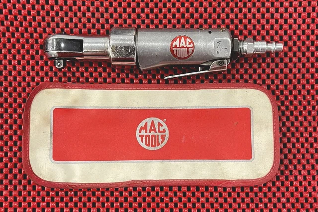 MAC Tools AR760 1/4" Drive Air Ratchet with Zipper Pouch/Bag USA VINTAGE RARE M4