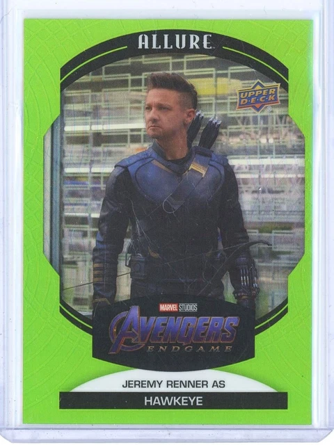 2022 Jeremy Renner Upper Deck Marvel Allure #97 Hawkeye Green Quartz 88/99