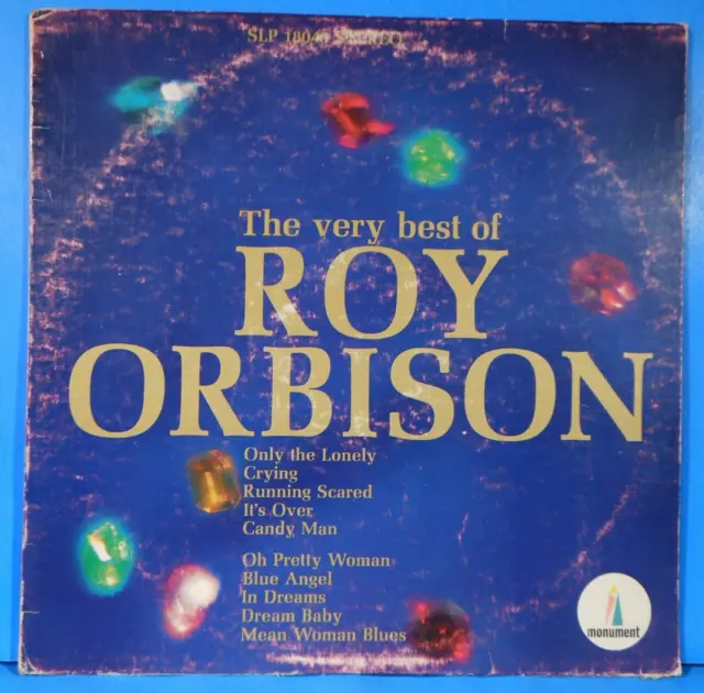 The Very Best Of Roy Orbison Lp 1966 Original Press Great Condition Vg+/Vg!!A