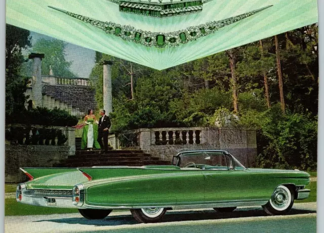 1960 Cadillac Eldorado Biarritz Convertible Green 6.75 x 10 Print Ad GM