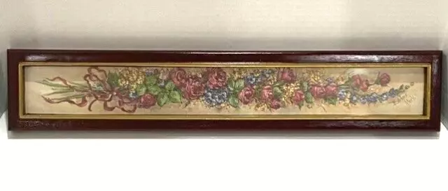 Vintage Barbara Mock Home Interior Framed Print #1753AB Floral Long Rose