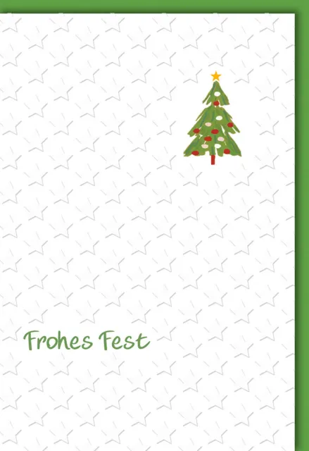 Weihnachten - Glückwunschkarte im Format 11,5 x 17 cm mit Umschlag - Frohe Fest