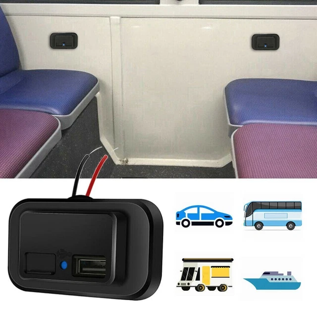 Doppia presa caricabatterie auto USB ad alta velocità 12 V 24 V accessori presa di alimentazione
