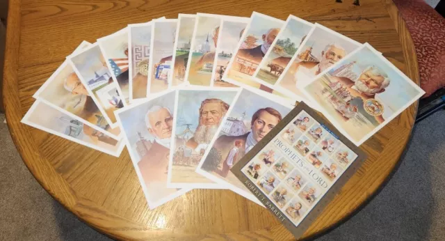 2010 Prophets Of The Lord Robert T. Barrett Set Of 16 Art Story Prints Religious