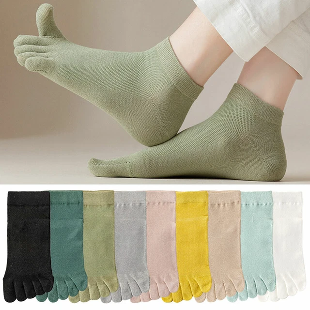 5/3/1 paia caviglie donna cinque dita dei piedi cotone calze basse traspiranti↑