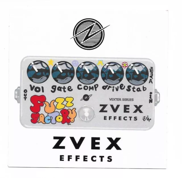 ZVEX Effekt Effects Guitar Bass Gitarre Sticker Aufkleber
