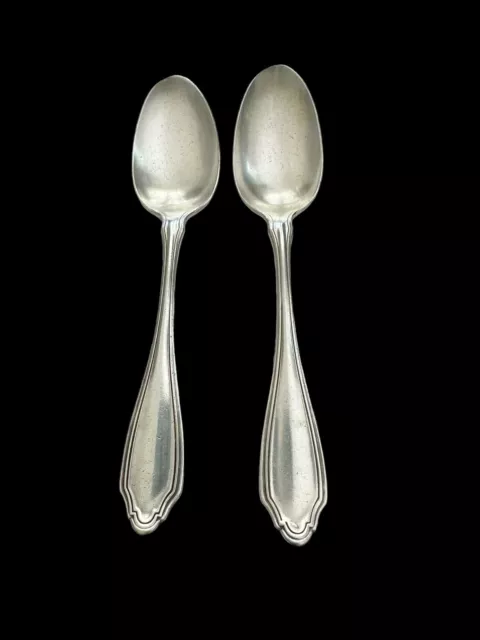 (2) VTG Canadian & NW Railway Silverplate  Soup Spoons Silverware 7 ⅛”