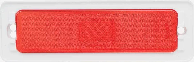 1970-74 Nova Ventura; Rear Quarter Side Marker Lens; Red ; Pair; GM Licensed