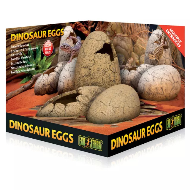 Exo Terra Dinosaur Eggs - Fossiles Terrarien Versteck, UVP 24,99 EUR, NEU