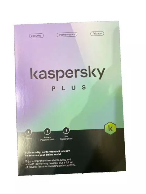 Kaspersky Plus Total 2024 1 Device 1 Year Pc Mac Mobile Uk Eu Sent In The Post