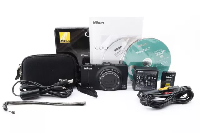 Nikon COOLPIX S9300 16.0MP GPS Black Compact Digital Camera Japan [Near Mint]