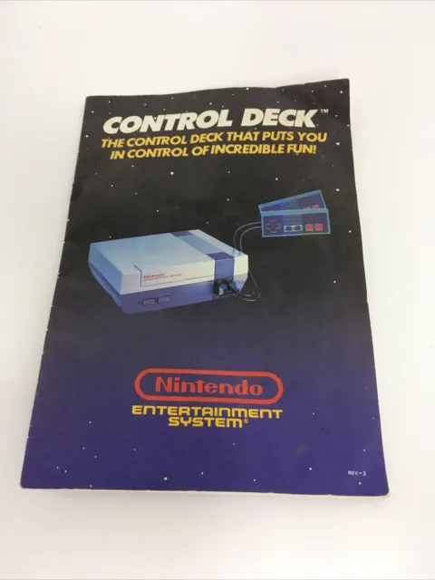 Nintendo NES Manuals Control Deck Advantage Vintage 1988 Nostalgic