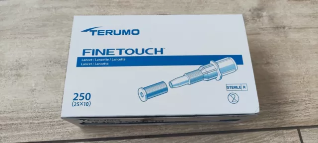 TERUMO FineTouch Einmallanzetten 250 Stück - MHD 11/2023 