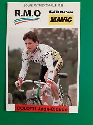 CYCLISME carte cycliste JEAN-MARC VANDENBERGHE équipe ISOGLASS EVS ROBLAND 1988 