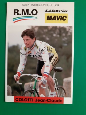 CYCLISME carte cycliste JEAN-MARC VANDENBERGHE équipe ISOGLASS EVS ROBLAND 1988 