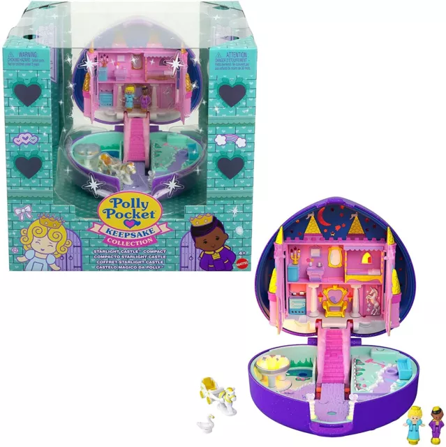 Polly Pocket Keepsake Collection Starlight Castle Compact, Enchanted Castle The