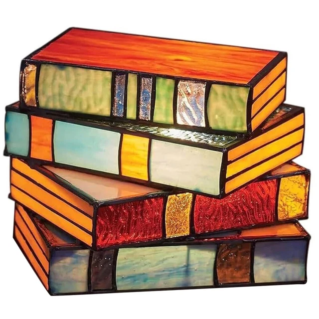 DECORATIVE DESK LAMP Bedside Desk Lamp Stacked Books Table Lamp Bedroom