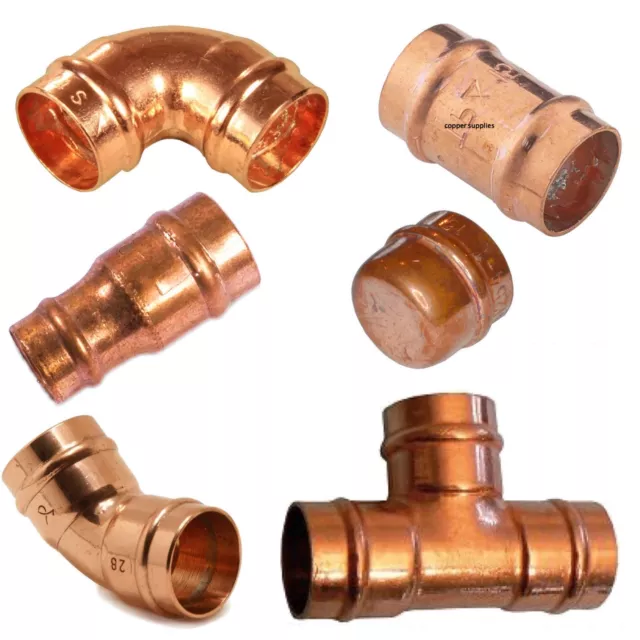 8mm,10mm,15mm, Solder Ring Copper Yorkshire Plumbing Pipe Fittings Pre Soldered