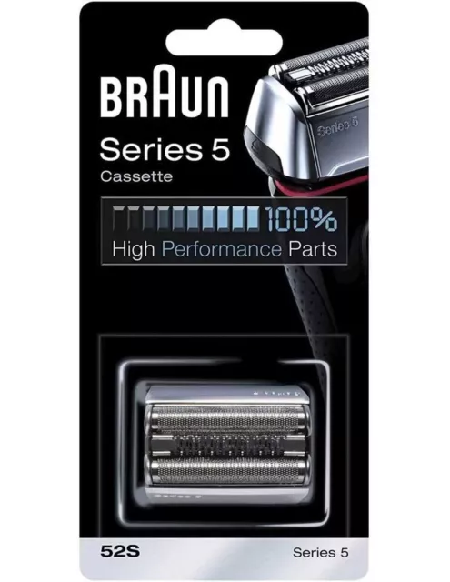 Braun Kombipack 52S, für Rasierer Series 5 , Ersatz Scherkopfkassette, silver