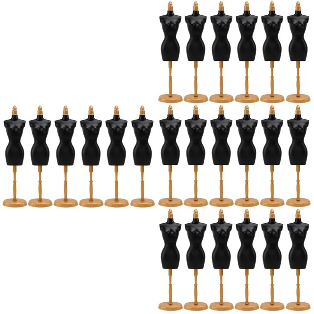 24 PCS PLASTIQUE Affichage de poupée de poupée mannequin modèle de poupée de pou