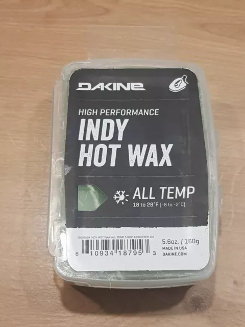 BNIP Dakine Indy Hot Wax All Temp 18-28f  -8 to - 2c