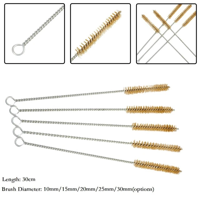 Versatile 5 pz kit spazzola pulizia tubi cilindro in acciaio inox
