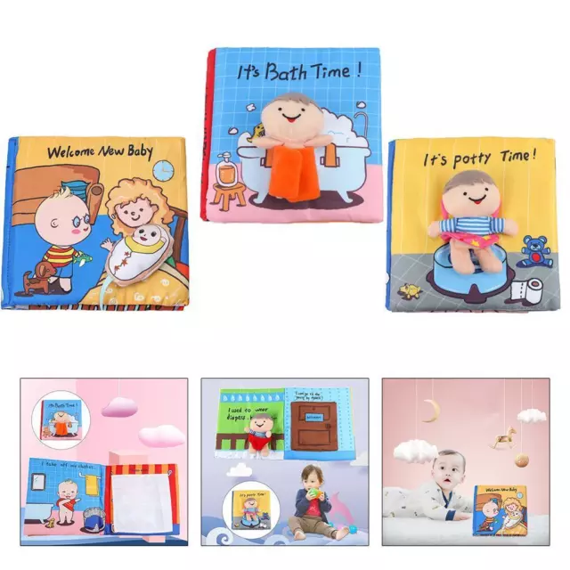 Colorful Baby Cloth Book, Book for Infant Kids Intelligence Development Toy