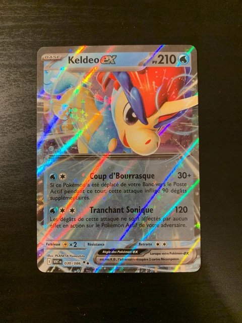 Coffret 10 Cartes Pokémon Françaises - Keldeo Ex 030/086 Ultraboost X Écarlate Et Violet - Cartes Neuves Originales