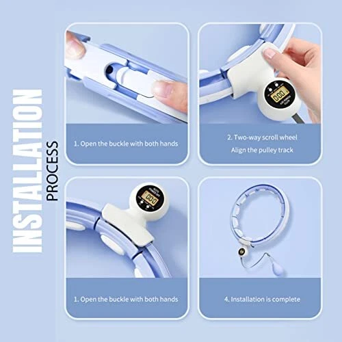 WEIGHTED HULA HOOP Infinity Smart Hoops with Counter 22